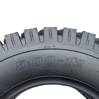 Unmanned Motorcycle Scooter Tires 5.00-12 with Durable Nylon Cord Material