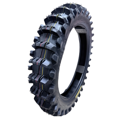 High Temperature Resistant 110/100-18 Motorcycle Off Road Tire With Tread Depth Of 13mm-20mm And Nylon Cord Design